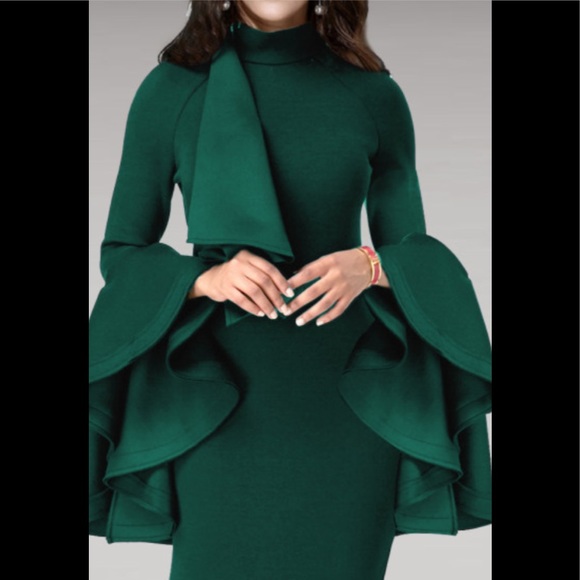 emerald green church dresses